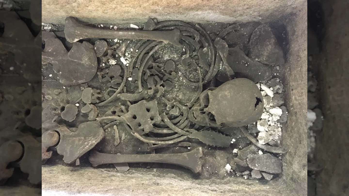Roman sarcophagus inside Westminster Abbey originally held a different body Post